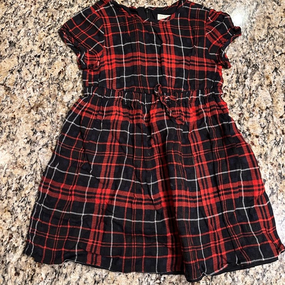 Zara Other - Zara Kids Red and Black Plaid Dress